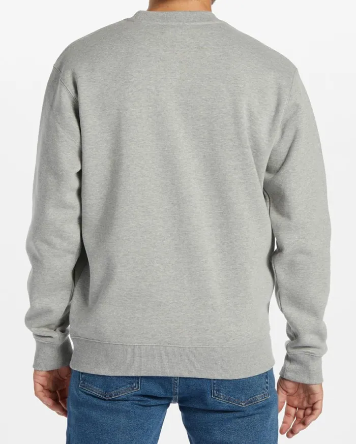 Core Arch Sweatshirt Light Grey Men Billabong Hoodies and Fleece