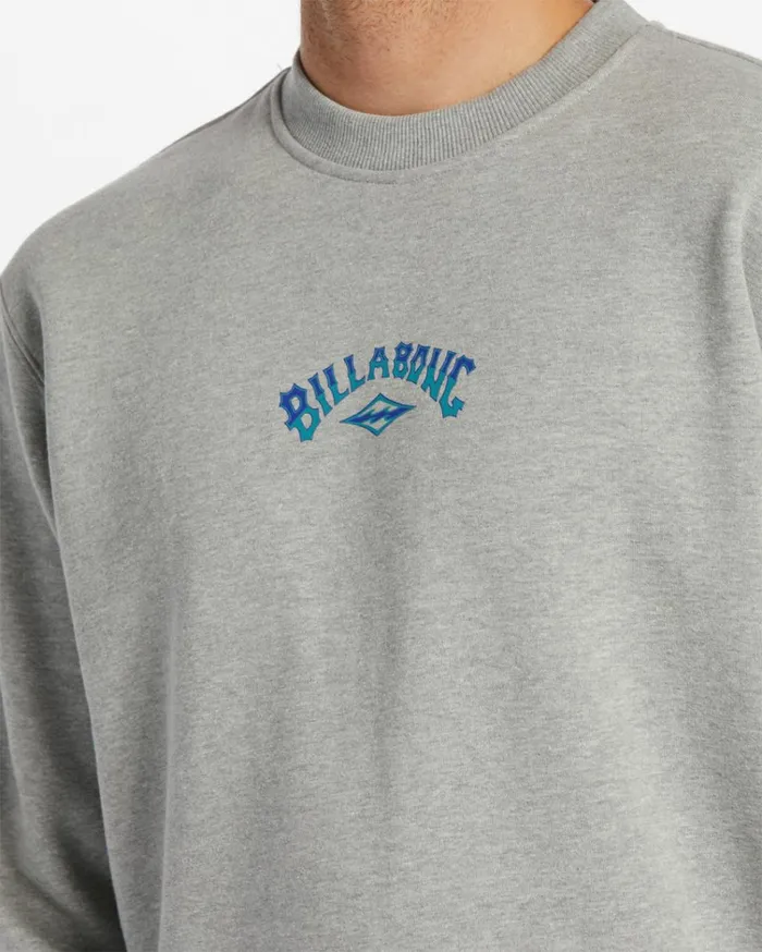 Core Arch Sweatshirt Light Grey Men Billabong Hoodies and Fleece