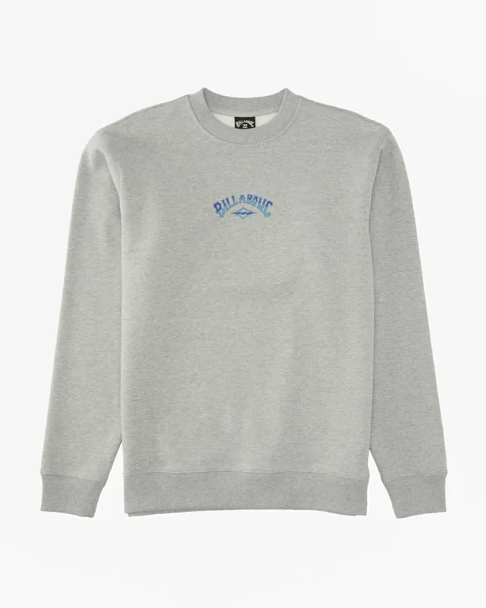 Core Arch Sweatshirt Light Grey Men Billabong Hoodies and Fleece