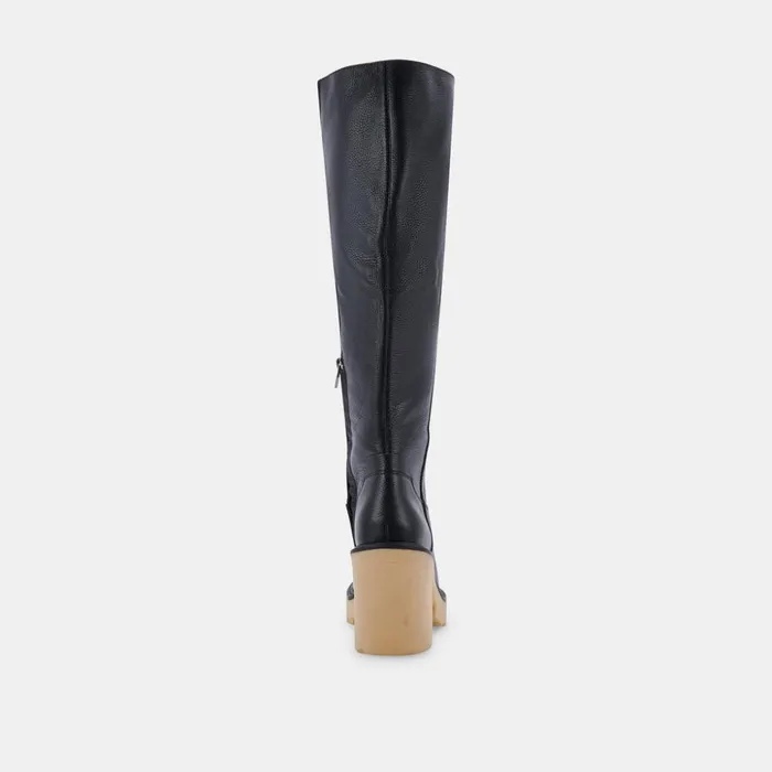 Corry H2O Wide Boots Black Leather Black Leather H2o Women Dolce Vita Boots and Booties