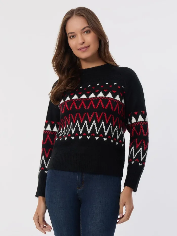 Crew Neck Scarf Sweater Women Jones New York Sweaters and Cardigans Crew Neck Scarf Sweater Women Jones New York Sweaters and Cardigans