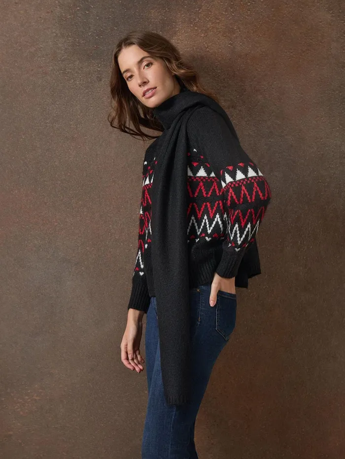 Crew Neck Scarf Sweater Women Jones New York Sweaters and Cardigans Crew Neck Scarf Sweater Women Jones New York Sweaters and Cardigans