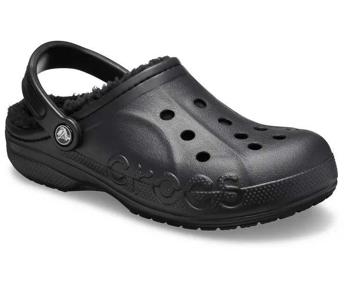Crocs Baya Lined Clog Black Black WomensMens Clogs