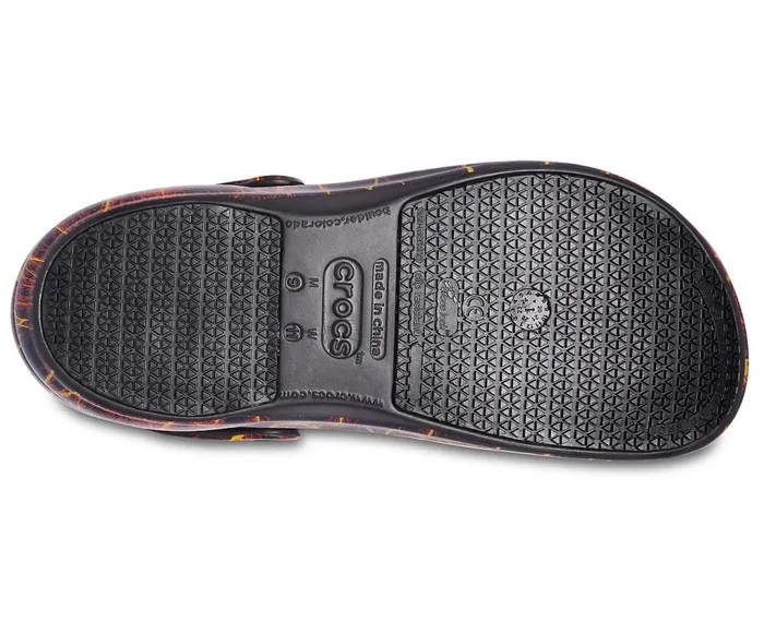 Crocs Bistro Graphic Clog Black Flame WomensMens Clogs