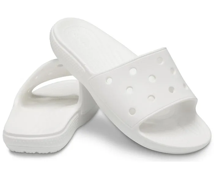 Crocs Classic Crocs Slide White WomensMens Sandals