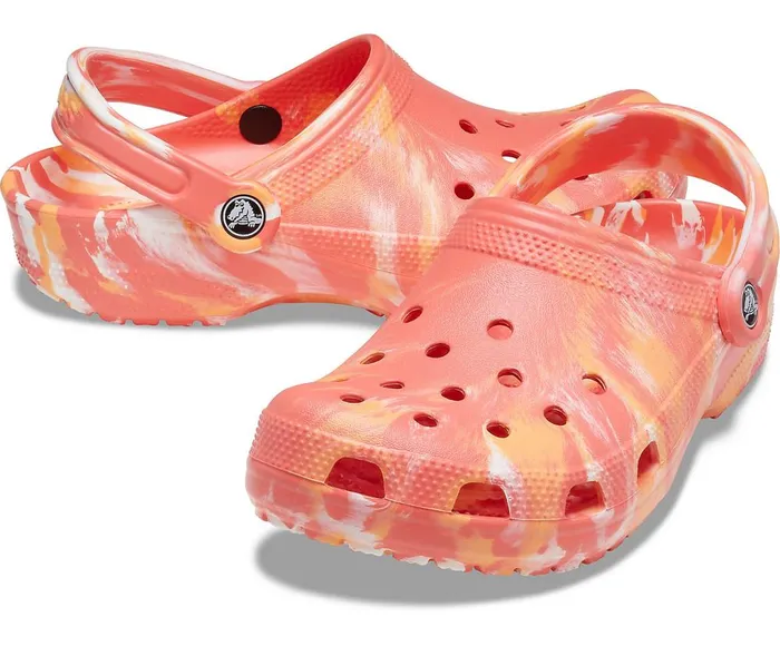 Crocs Classic Marbled Clog Fresco Multi WomensMens Clogs