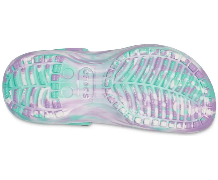 Crocs Classic Platform Marbled Clog Pistachio Multi Womens Clogs