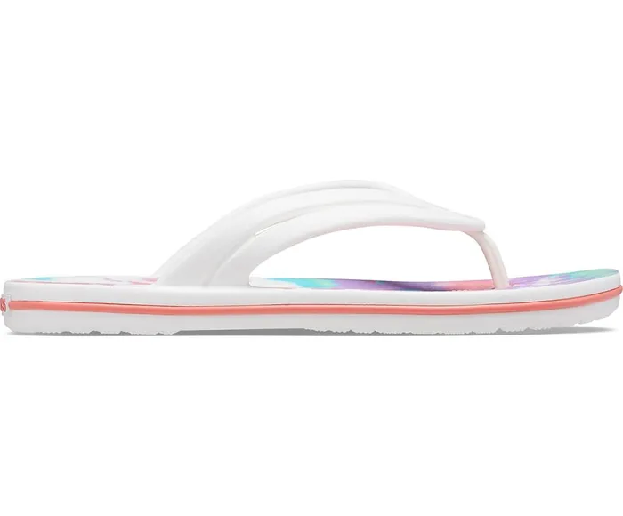 Crocs Crocband TieDye Flip Fresco Multi Womens FlipFlops