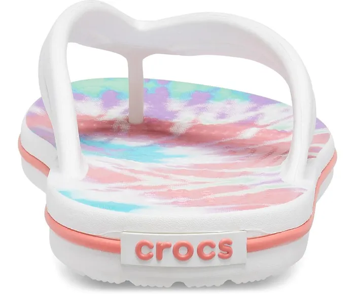 Crocs Crocband TieDye Flip Fresco Multi Womens FlipFlops