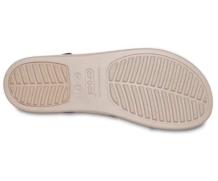 Crocs Crocs Brooklyn Low Wedge Black Mushroom Womens Sandals