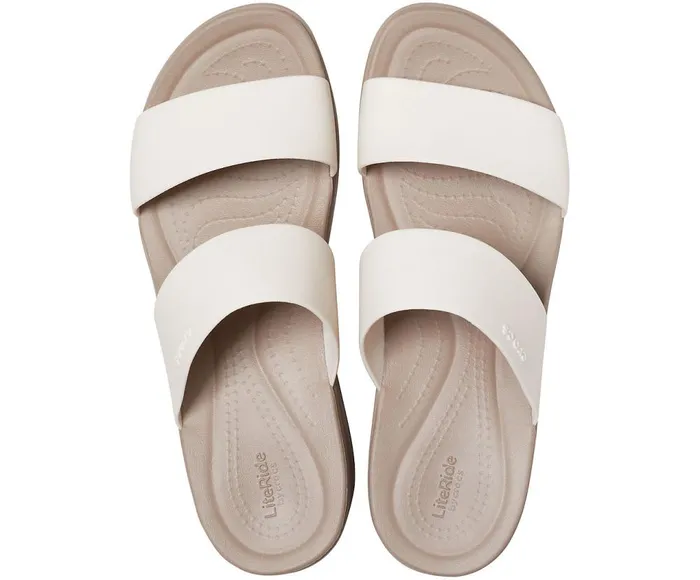 Crocs Crocs Brooklyn Mid Wedge Stucco Mushroom Womens Sandals