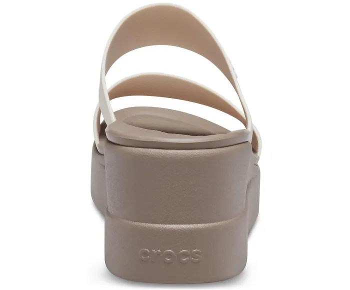 Crocs Crocs Brooklyn Mid Wedge Stucco Mushroom Womens Sandals