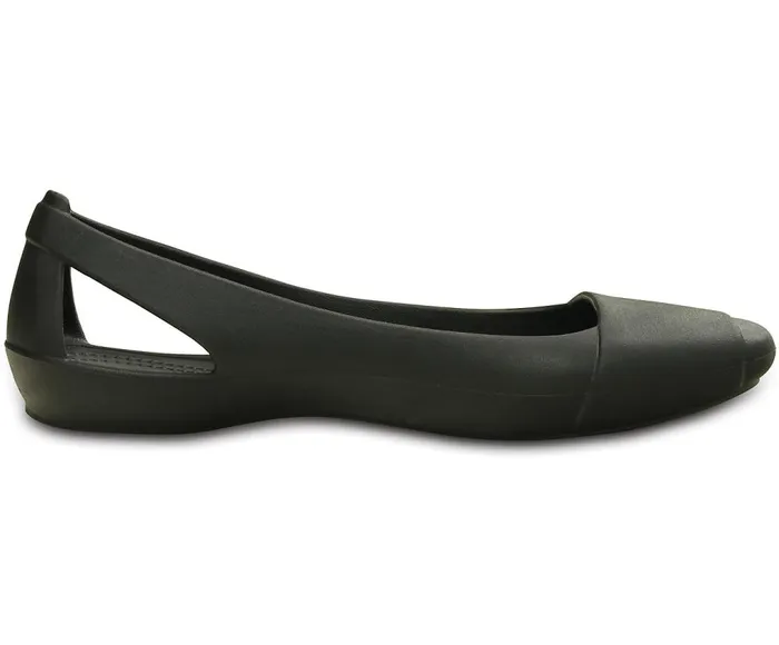 Crocs Crocs Sienna Flat Black Womens Flats