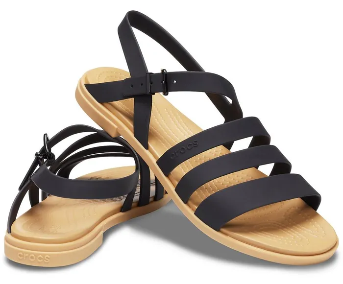 Crocs Crocs Tulum Sandal Black Tan Womens Sandals