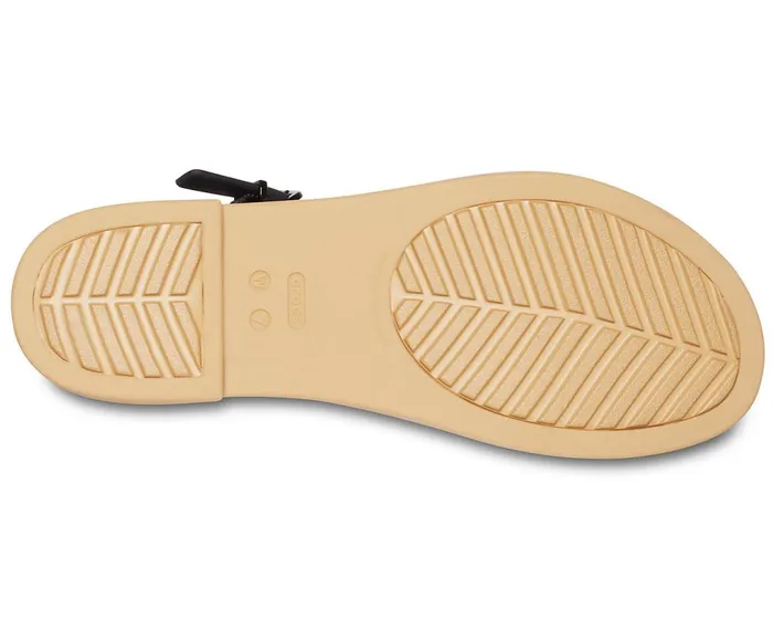 Crocs Crocs Tulum Sandal Black Tan Womens Sandals