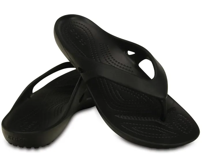Crocs Kadee II Flip Black Womens Sandals