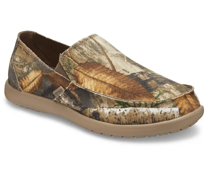 Crocs Santa Cruz Realtree Edge SlipOn Khaki Mens Loafers