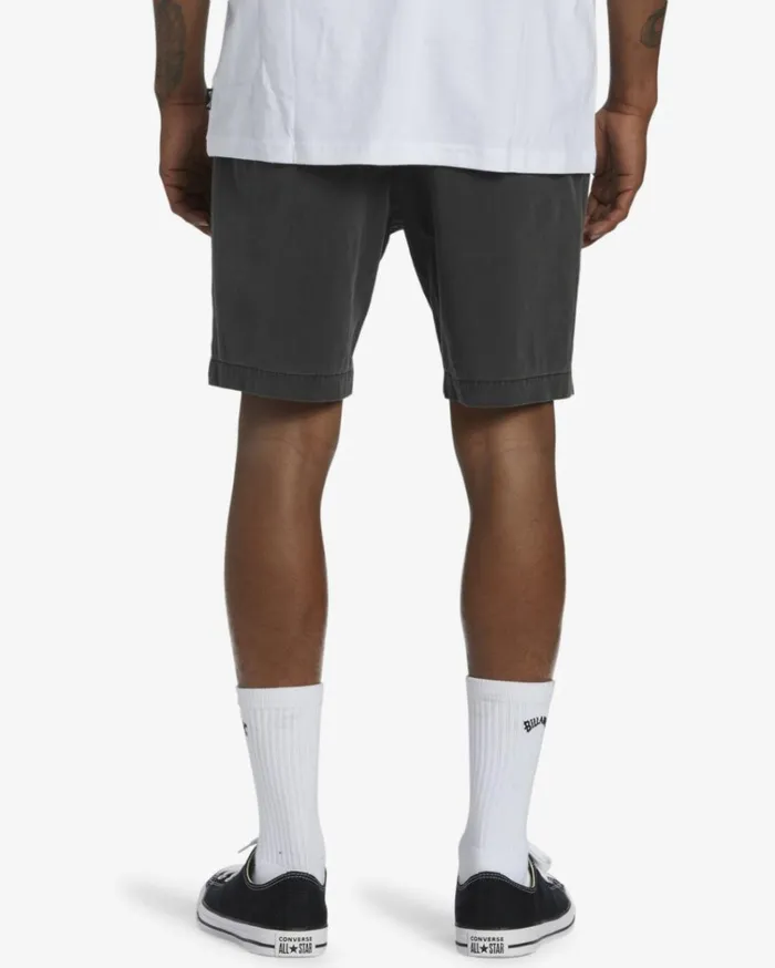 Crossfire Wave Washed 18034 Hybrid Submersible Shorts Washed Black Men Billabong Shorts