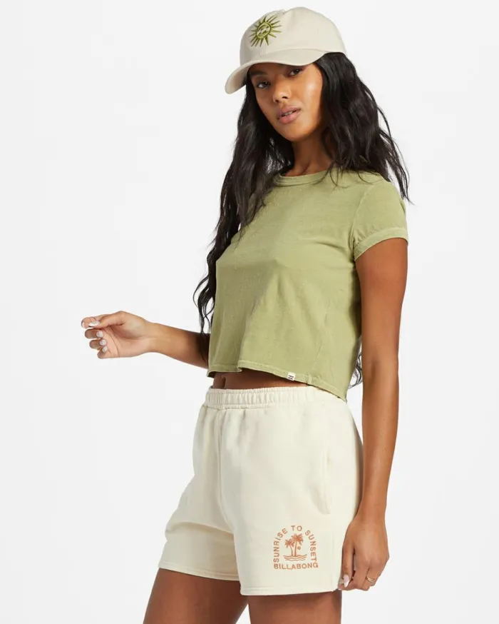 Daily Tee Knit Avocado Women Billabong Tops