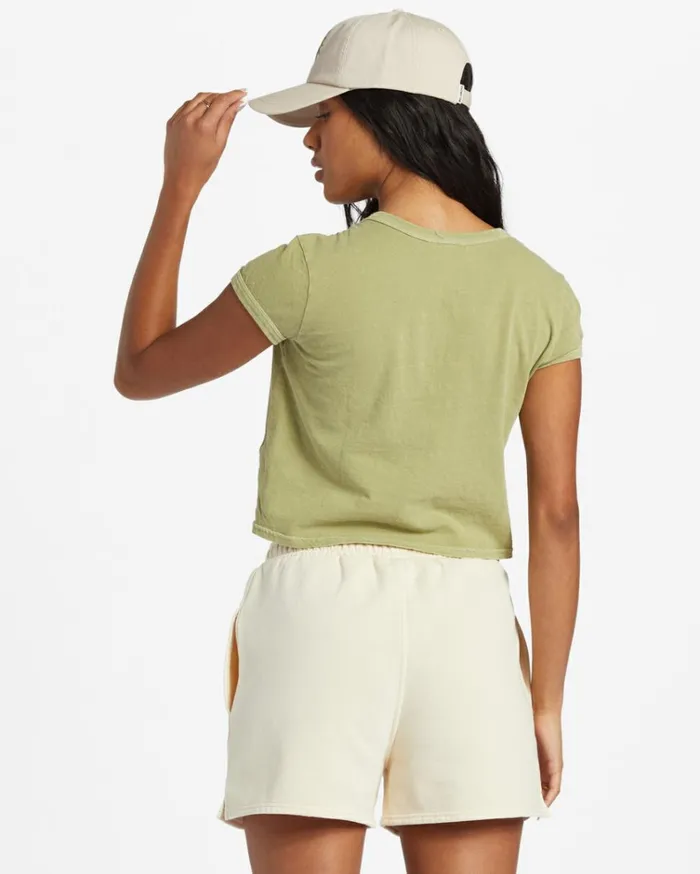 Daily Tee Knit Avocado Women Billabong Tops