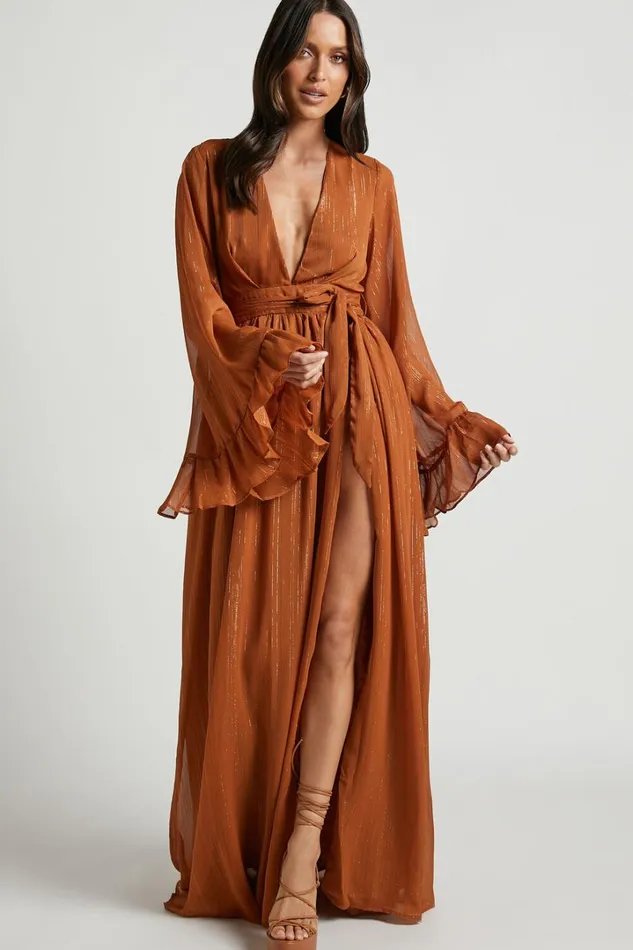 Dangerous Woman Maxi Dress 8211 Plunge Thigh Split Dress In Rust Women Showpo Curve Clothes Dangerous Woman Maxi Dress 8211 Plunge Thigh Split Dress In Rust Women Showpo Curve Clothes