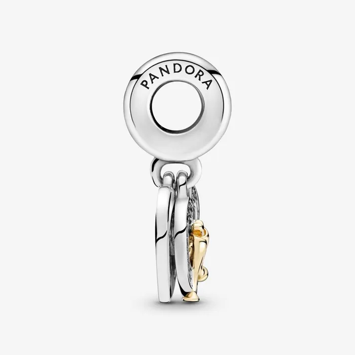 Dangle Charms Women Pandora 14k Gold Twotone Happy Anniversary Dangle Charm