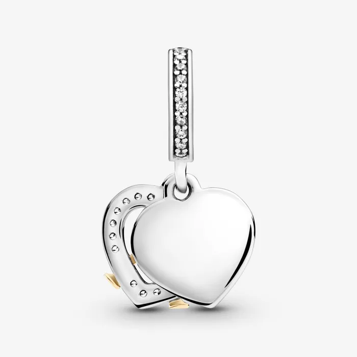 Dangle Charms Women Pandora 14k Gold Twotone Happy Anniversary Dangle Charm