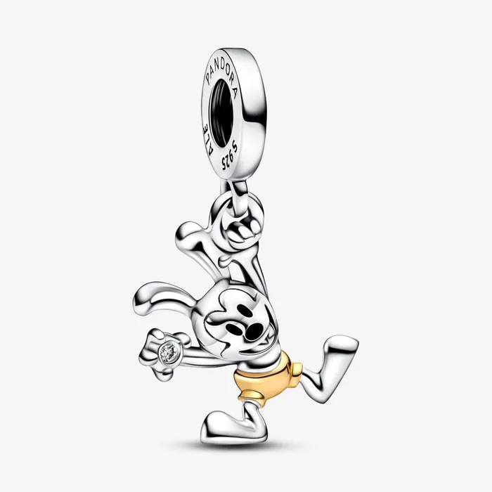 Dangle Charms Women Pandora Disney 100th Anniversary Oswald Labgrown Diamond Dangle Charm