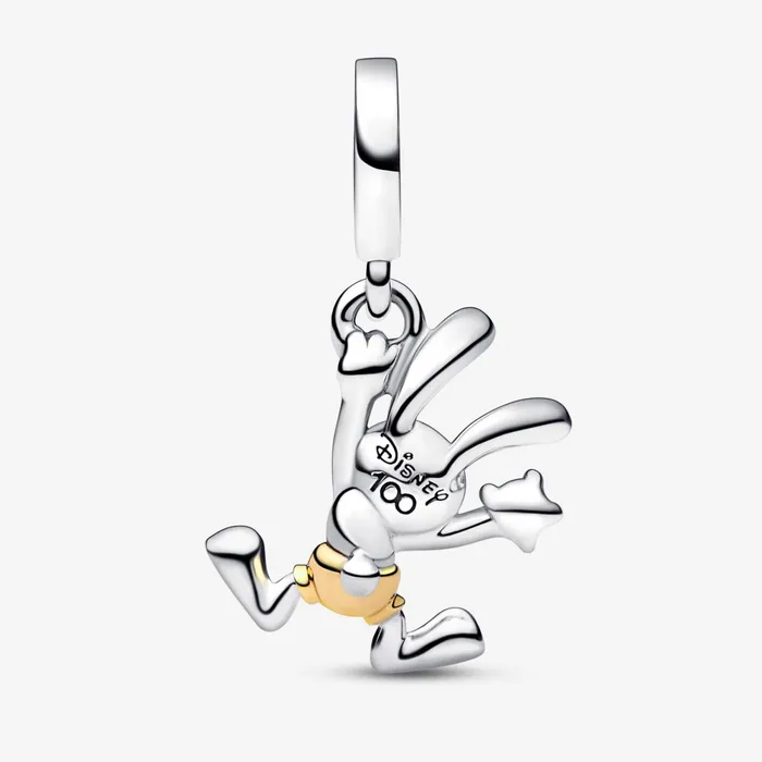 Dangle Charms Women Pandora Disney 100th Anniversary Oswald Labgrown Diamond Dangle Charm