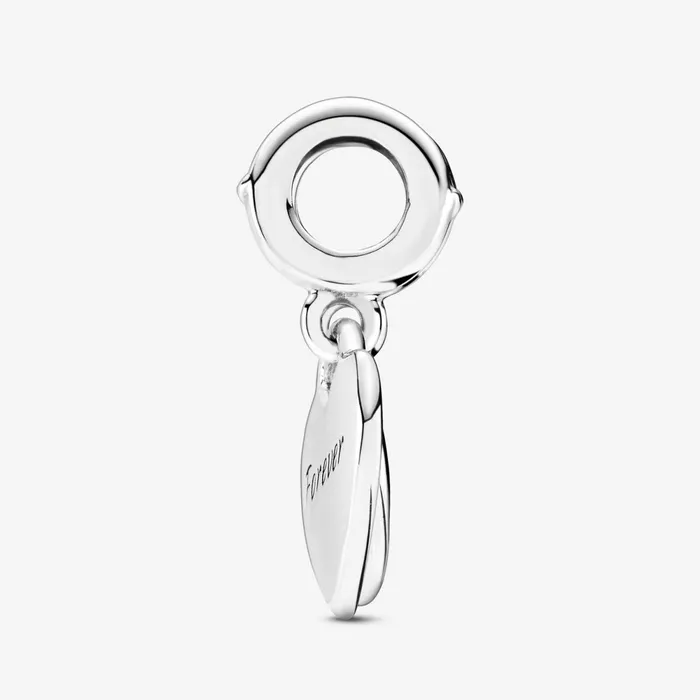 Dangle Charms Women Pandora Double Heart Split Dangle Charm