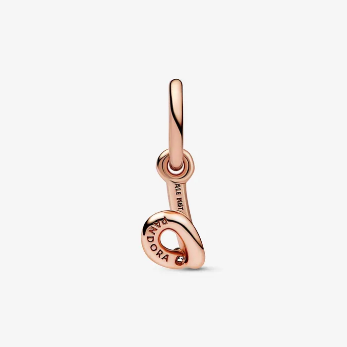 Dangle Charms Women Pandora Letter B Script Alphabet Dangle Charm