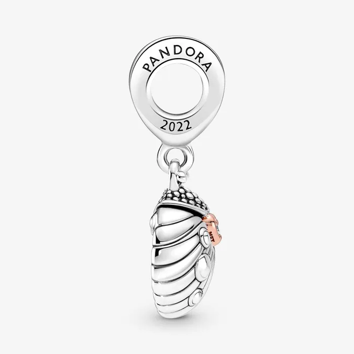 Dangle Charms Women Pandora My Pandora 2022 Ladybird and Heart Dangle Charm