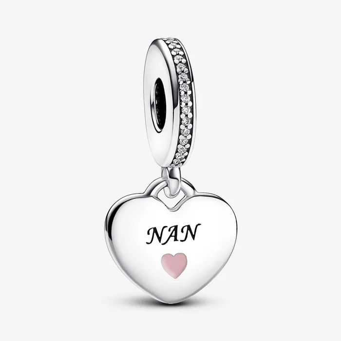 Dangle Charms Women Pandora Nan Heart Dangle Charm