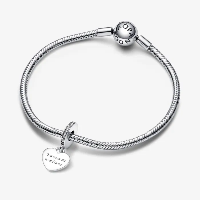 Dangle Charms Women Pandora Nan Heart Dangle Charm