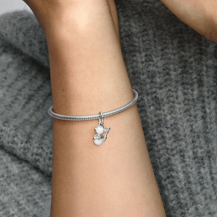 Dangle Charms Women Pandora Opalescent Snowman Dangle Charm