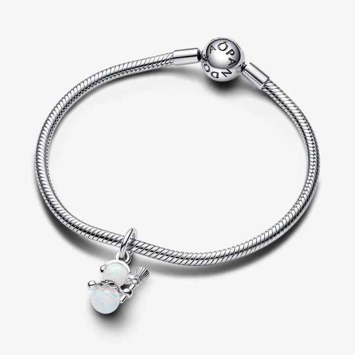 Dangle Charms Women Pandora Opalescent Snowman Dangle Charm