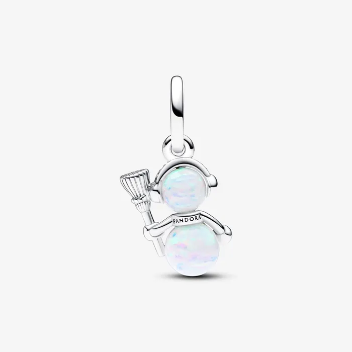 Dangle Charms Women Pandora Opalescent Snowman Dangle Charm