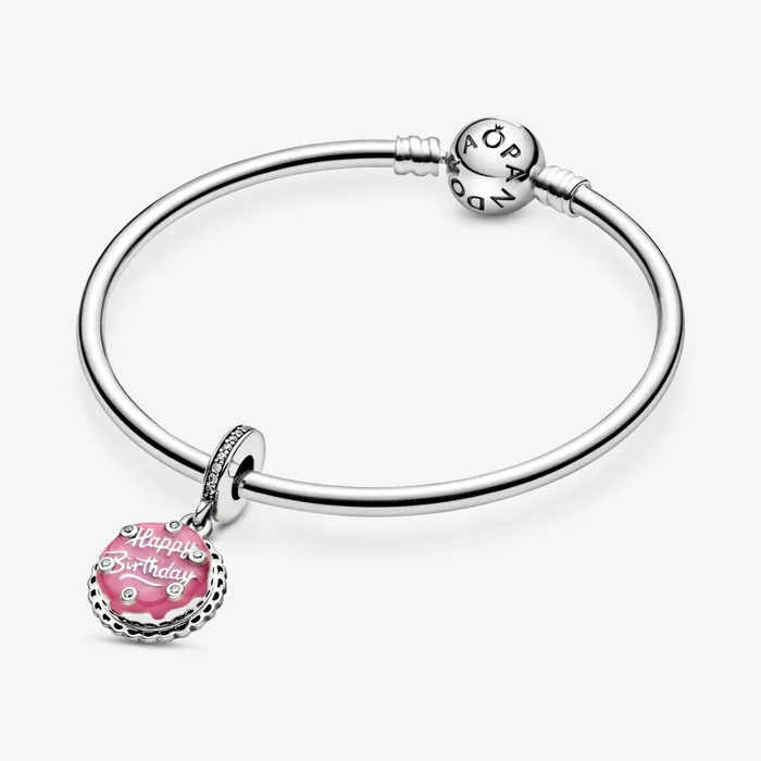 Dangle Charms Women Pandora Pink Birthday Cake Dangle Charm