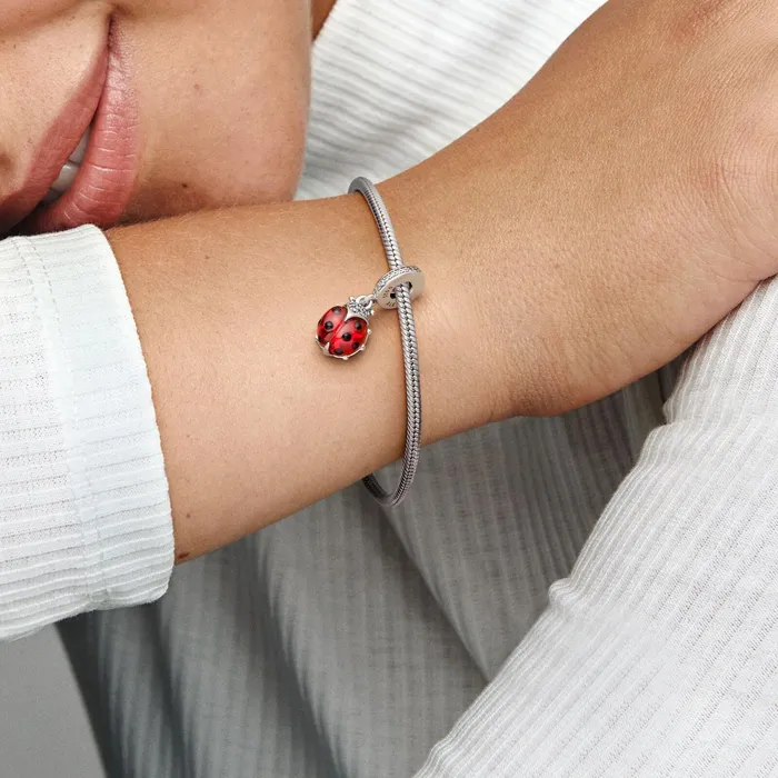 Dangle Charms Women Pandora Red Ladybird Dangle Charm
