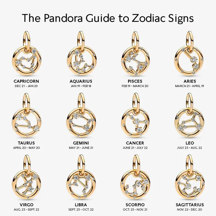 Dangle Charms Women Pandora Taurus Zodiac Dangle Charm