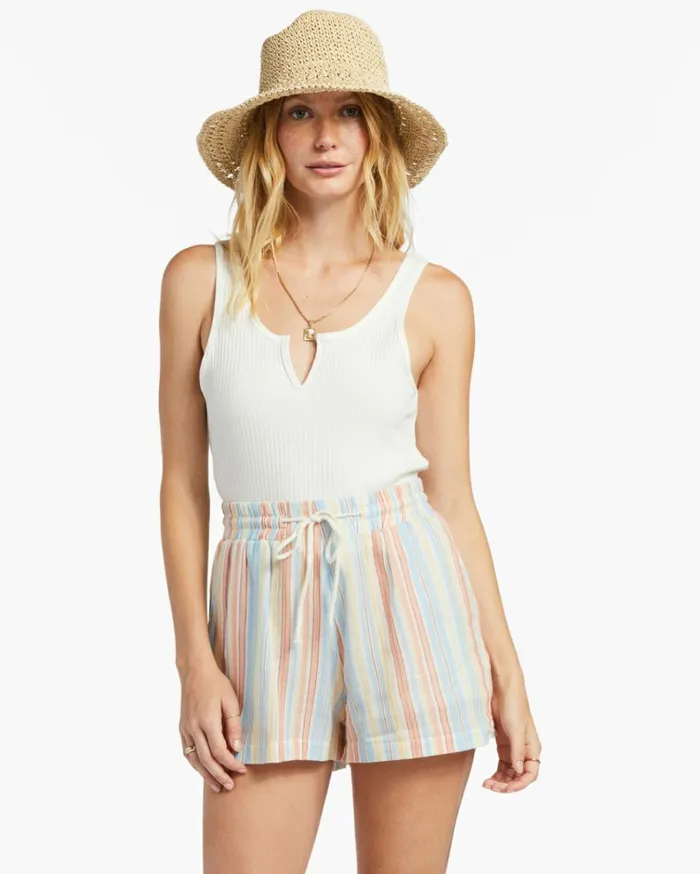 Day Tripper Elastic Shorts Salt Crystal 6 Women Billabong Shorts