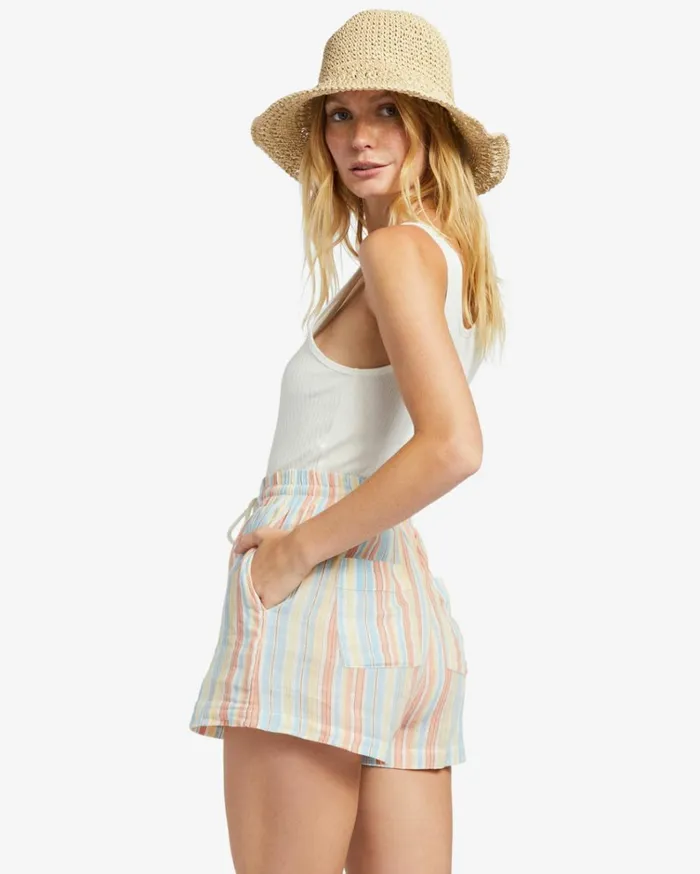 Day Tripper Elastic Shorts Salt Crystal 6 Women Billabong Shorts