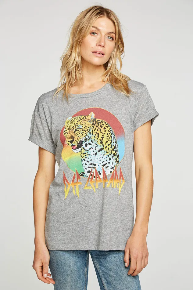 Def Leppard Leppard Womens Tops Chaser Brand