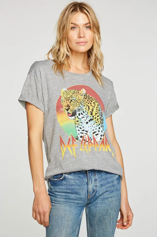 Def Leppard Leppard Womens Tops Chaser Brand