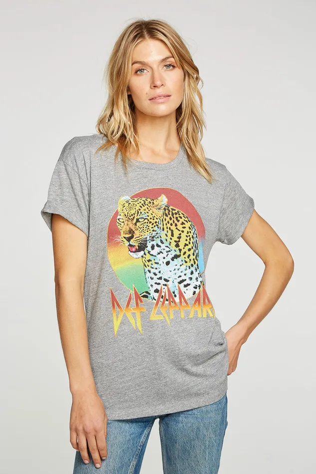 Def Leppard Leppard Womens Tops Chaser Brand