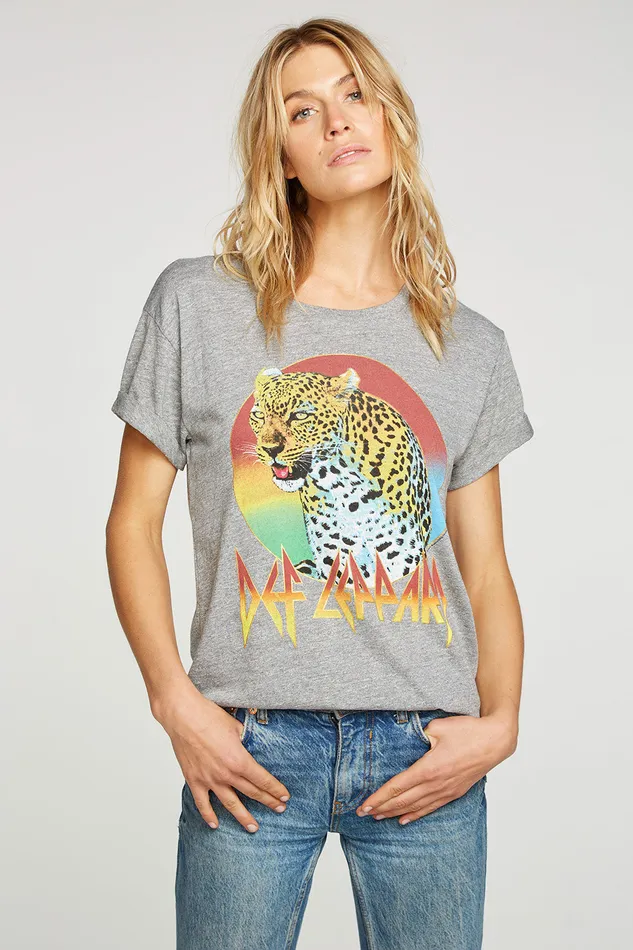 Def Leppard Leppard Womens Tops Chaser Brand