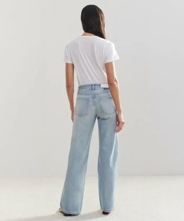 Denim Women Jenni Kayne Mid Rise Wide Leg Mojave