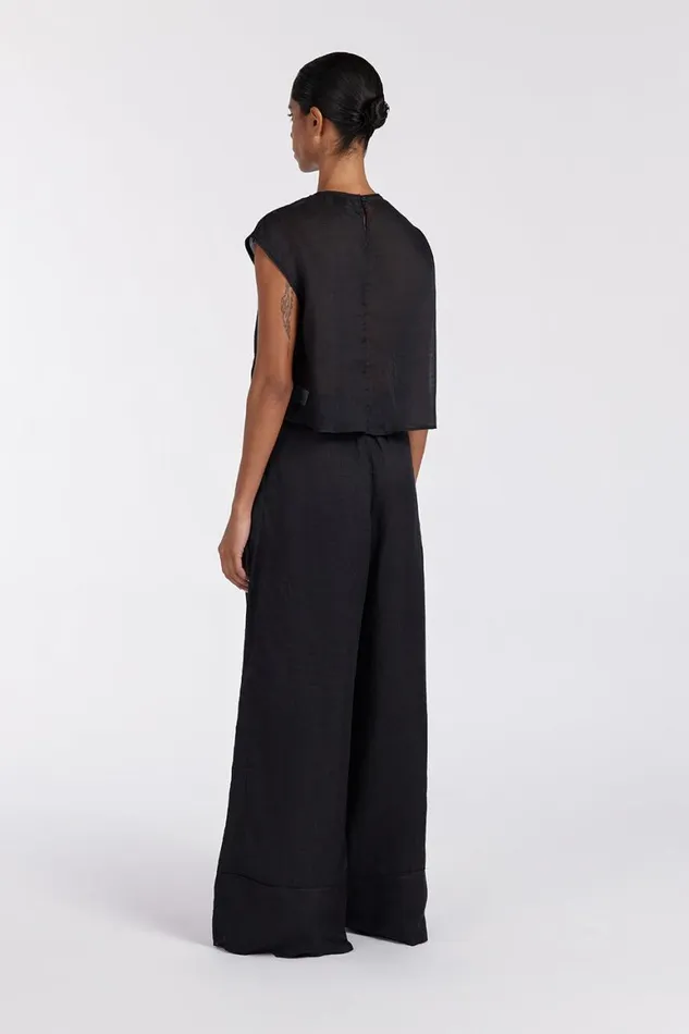 DISSH Co Ord Sets KAI BLACK RAMIE PANELLED TOP 8211 Women