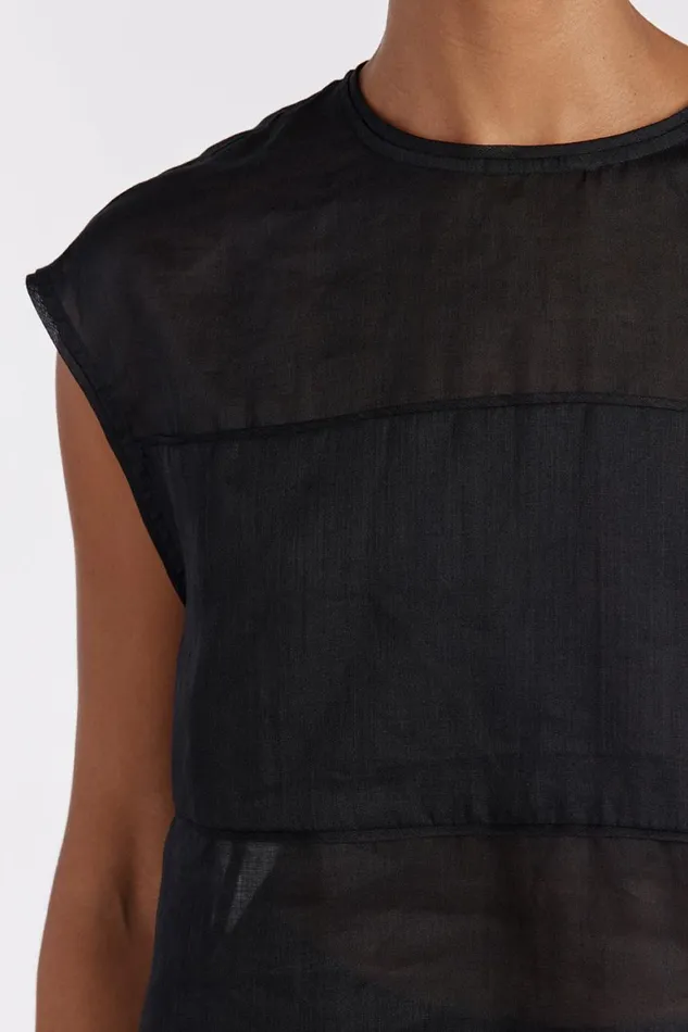 DISSH Co Ord Sets KAI BLACK RAMIE PANELLED TOP 8211 Women