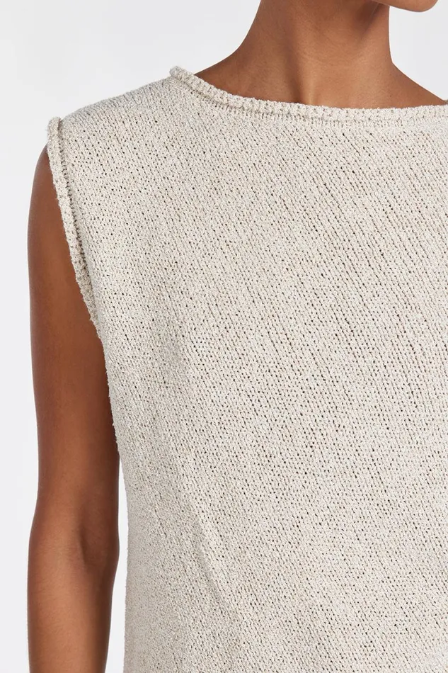 DISSH Knitted ALTHEA STONE ASYM KNIT TOP 8211 Women